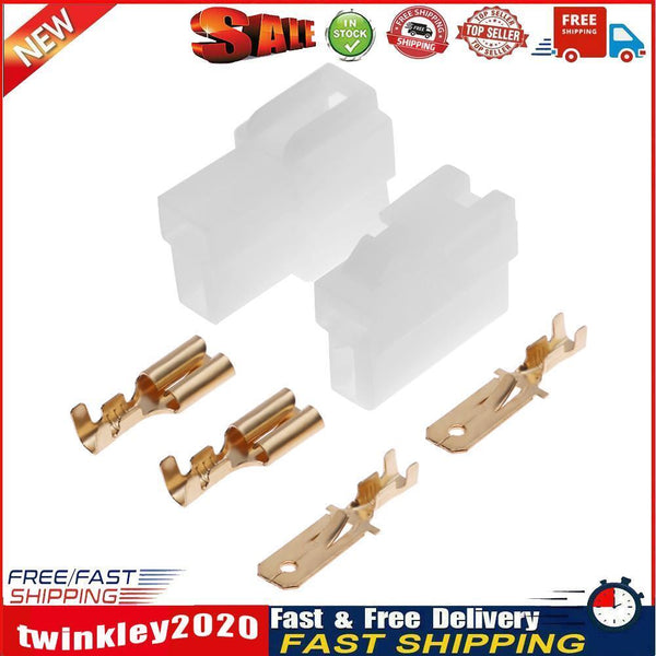 T-Type 2 Pin DC Power Connector Plug for VHF/UHF Kenwood Yaesu Icom Radio Newly