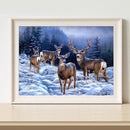 DIY Acrylic Oil Painting Canvas Deer Handpainted Acrylic Painting By Numbers Kit