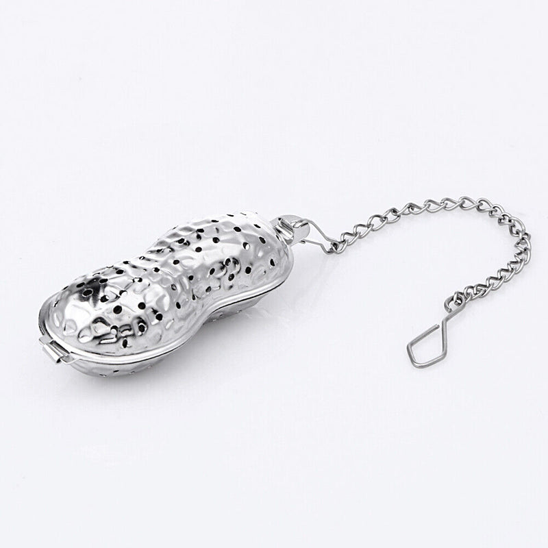 Peanut Shaped Tea Strainer Herbal Spice Infuser Loose Leaf Filter Device Newly