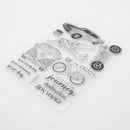 Car Letter Silicone Transparent Seals Clear Stamp for DIY Scrapbooking Card