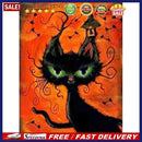 Full Round Drill Diamond Painting Halloween Kitten Kit Drawing Craft Home Dec