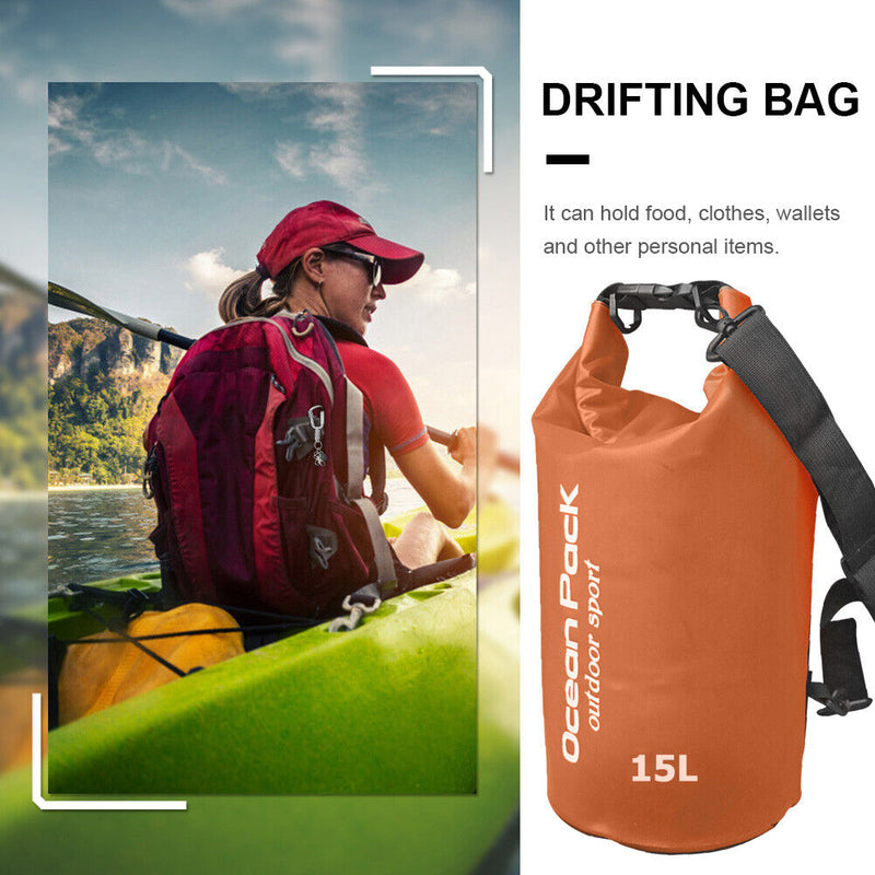 #A Waterproof Swimming Bag Dry Sack Lightweight Phone Camera Pouch Floating Boat