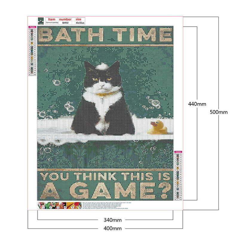 Cow Cat Poster Diamond Painting Kits Full Round Drill Wall Decor Art Craft