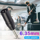 3Pin XLR Male to 1/4inch 6.35mm Male Mono Audio Plug Adapter for Electric G