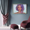 5D DIY Purple Hair Girl Special Shape Diamond Painting Rhinestone Picture