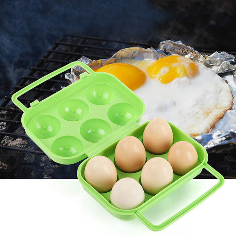 Kitchen Container Hiking Camping Carrier 12 Egg Case Storage Box