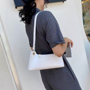 Fashion Solid Women Tote Bag Alligator PU Shoulder Handbag Street Underarm Purse