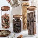 132Pcs/6 Sheets Kitchen Pantry Labels Transparent Waterproof HOT I4V9