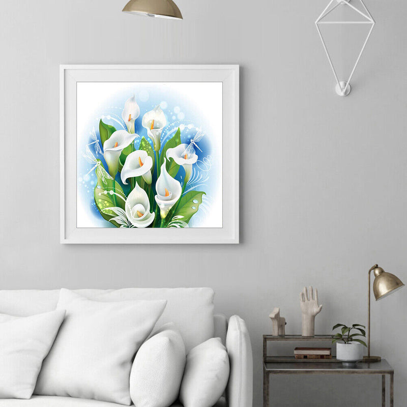 5D DIY Diamond Painting Calla Flower Embroidery Full Drill Cross Stitch Mosaic