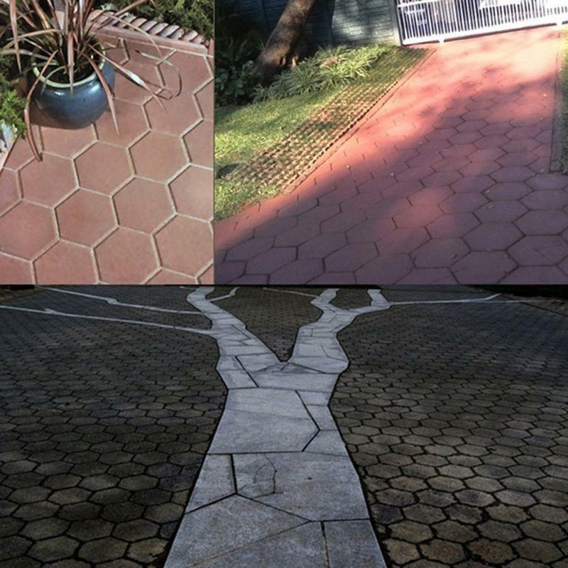 Garden Paving Pavement Mold Patio Concrete Stone Path Walk Maker Reusable Mould