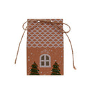 Christmas Tree Holder Cookies Pouch Gift Bags Kraft Paper Christmas Candy Box
