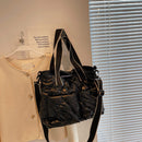 Fashion Women Cotton Padded Totes Winter Ladies Crossbody Bags Adjustable Casual