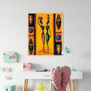 African Modern Woman Art Oil Paint By Numbers Kit Frameless Drawing Picture