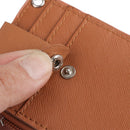 PU Leather Bus Cards Cover Business Wallet Keychain ID Card Holder Coin Purse