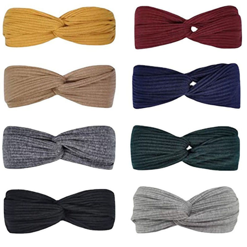 Winter Warm Cross Headband Twisted Knotted Headwrap Headwear Sports Hair Bands