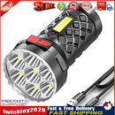 7COB+LED 400LM Portable Flashlight USB Rechargeable Camping Hiking Torch Newly