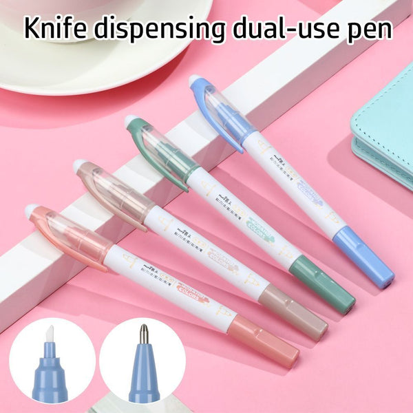Dots Stick Roller Ceramic Blade Cutter Cutting Knives Double Sided Adhesive