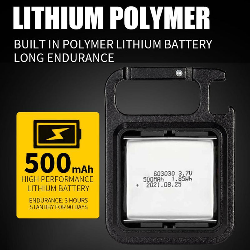 Pocket LED Working Light Camping Keychain Flashlight with Tripod (Blue)