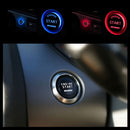 Vehicle Engine Start Press Button Push Switch Ignition Starter Blue Light