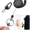 Mulitifunctional Key Ring Badge Reel Clip ID Card Holder Keychain Lanyard Clip