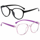 Computer Ultra Light Frame Round Eyeglasses Kids Glasses Anti-blue Light