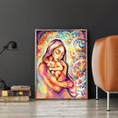Mother and Child 5D DIY Full Round Drill Diamond Painting Rhinestones Picture
