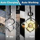Garden Decor Pendant Bell Wind Chimes LED Light Solar Wind Chime Lights