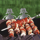 Campfire Barbecue Grill Bonfire Hot Dog Man Woman Skewers SUS Craft BBQ Fork