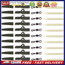40pc Fishing Tackle carp lead clips Quick Change swivels Anti Sleeve