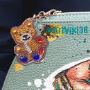 4pcs DIY Cartoon Bear Full Drill Special Shaped Diamond Painting Keychain Gift
