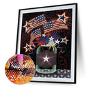 5D Diamond Painting Independence Day Full Round Drill Rhinestone DIY Wall Arts
