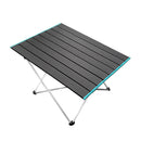Outdoor Camping Table Mini Portable Folding Hiking Picnic Desk (Black Blue)