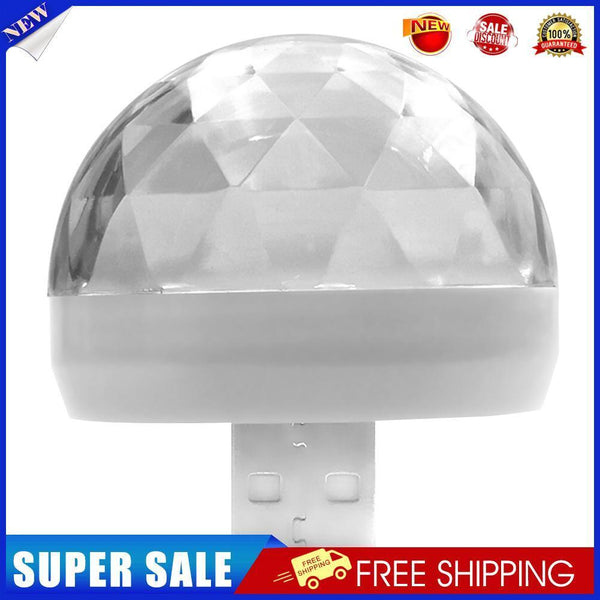 Car LED Atmosphere Lamp USB Mini RGB Decorative Light Auto Styling (White)