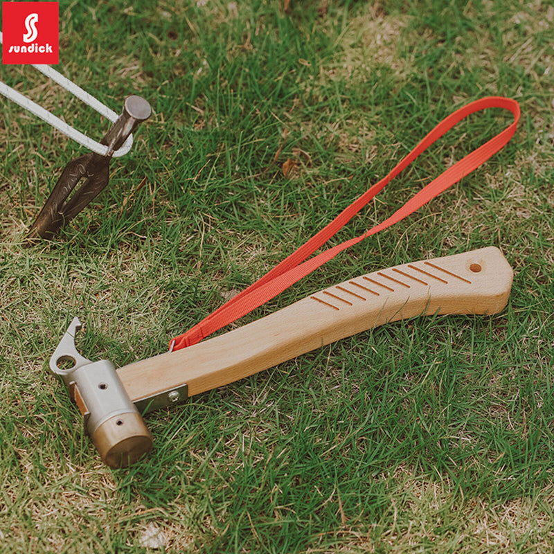 Stainless Steel Copper Hammers with Bent Handle Canopy Pegs Puller Outdoor Tools