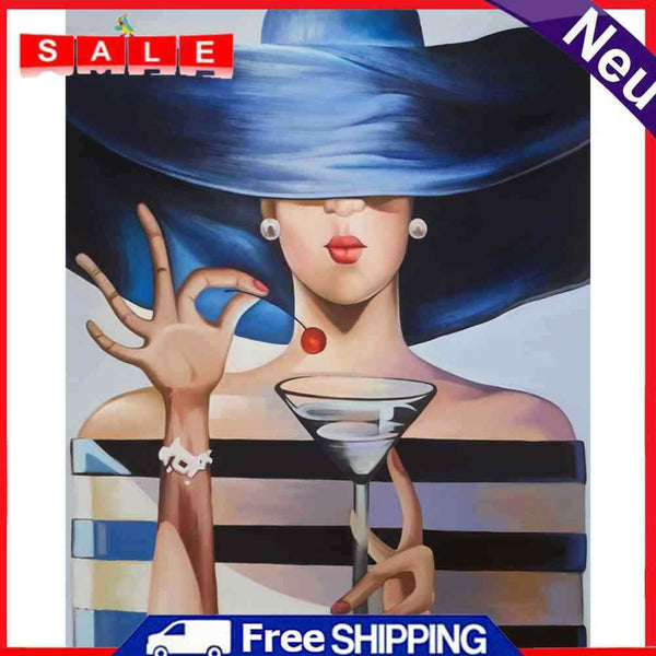 Acrylic Oil Painting By Numbers Fashion Girl Digital Picture Home Wall Decor