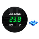 D3 Car Motorcycle DC 12-24V Digital Panel Voltmeter Voltage Meter (Green) Newly