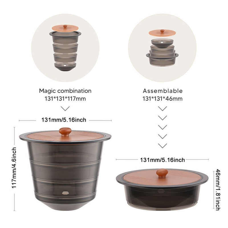 Detachable Coffee Pod Holder Espresso Capsule Holder Espresso Pod Holder