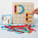 Soft Nail Geoboard with Cards Intellectual Children Party Board Games Supply