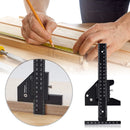 Labelling Ruler T Shape Woodworking Scriber Gauge Line Drawing Measuring Sliding