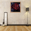 Rose 5D Diamond Painting Rhinestone Embroidery DIY Needlework Gift(Dark Red