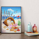 #A Diamond Drawing Seashell Special-shaped Partial Drill 5D DIY Wall Decor Gift