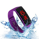 Fashion LED Watch Candy Color Silicone Wristband Sport Bracelet Digital Display