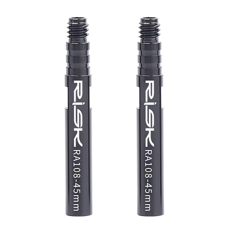 RISK 2pcs Bike Inner Tube Extender French Presta Valve Core Tire Extension Ro