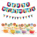 Birthday Party Decorations Set 31pcs Tie Dye Happy Birthday Supplies Banner