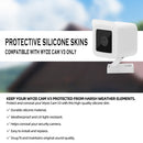 2pcs Waterproof Case for Wyze Cam V3 Security Camera Cover Skin (White) Newly