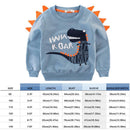 O-Neck Children Kids Boys Long Sleeve Cartoon Print Autumn Lovely Sweatshirt