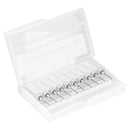10pcs Circuit Board PCB Drill Bits Tungsten Steel Twist Drill Bits (0.9mm) Newly