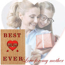 Mothers Day Greeting Card From Daughter/Son, DIY Wood Mum Card with Envelop