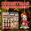 6pcs Dog During Christmas Decorations Hanging Ornaments DIY Crafts Random Style