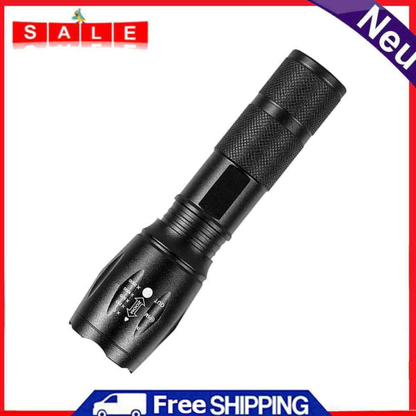 150LM XPE+UV Mini Zoomable Flashlight White+Purple Light 395nm Backlight Torch